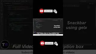 snackbar using getX in flutter 