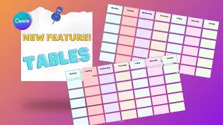 How to Create Tables in Canva | New Feature in Canva