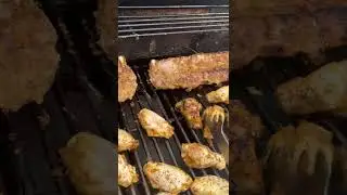 Barbecuing at 8AM - Part 1 #chicken #ribs #bbq
