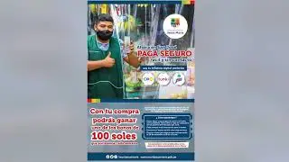 Campaña Paga Seguro, fácil y sin contacto con las billeteras digitales, en el distrito Jesús María.