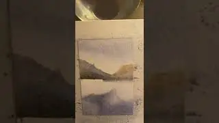 Рисую быстрый пейзаж по фото из Pinterest 