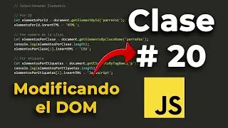 ⭐[JS] 20 APRENDE a manipular el DOM (Documento Object Model) 📚 Curso JAVASCRIPT