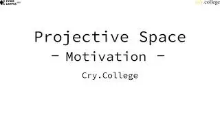 Advantages of Projective Space