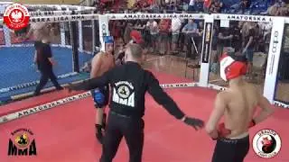 Puchar Polski MMA 2017 Kadet 61 kg Wieryszko P vs Knap H