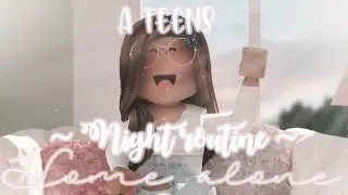 A teen's night routine home alone!