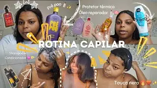 ROTINA CAPILAR | Etapa de hidratação em cabelo alisado ♡✨️