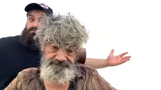 EVSİZ ADAM TIRAŞTAN SONRA İTALYAN MANKENİ GİBİ OLDU!! & HOMELESS MAN WAS LIKE ITALIANS AFTER SHAVING