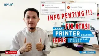 INFO PENTING !!! FIX ERROR PRINTER - FIX WINDOWS UPDATE | ZONA TUTORIAL