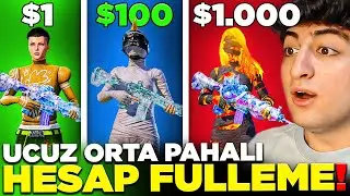 UCUZ ORTA PAHALI TAKİPÇİ HESAP FULLEME! (REKOR KIRDIK?? 😲) | PUBG Mobile