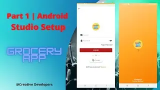 part: 1 | Creating first application in android studio| GroceryApp | E-commerce
