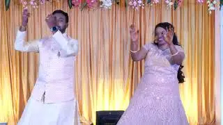 Lakshma AshwiniSangeet Dance -4 #sangeetdance #Leleta navvula song #coupledance #sangeetperformance
