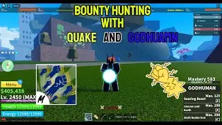 Bounty Hunting With Combo GodHuman And Quake | Blox Fruit