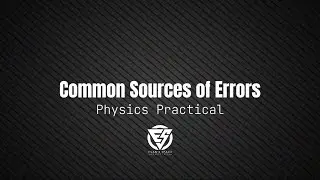 Common Sources of Error