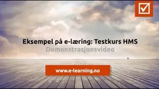 Eksempel på e-læring: Testkurs HMS