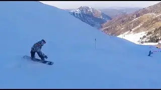 Snowboarding (2019) on Ski Resort Shymbulak
