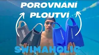 Porovnání ploutví! ARENA vs TYR vs SWIMAHOLIC