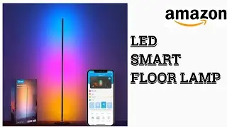 THE BEST SMART MODERN LED FLOOR CORNER LAMP WITH MUSIC SYNC | GOVEE RGBIC | AMAZON FINDS!!