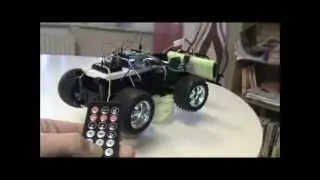 Bluetooth 4WD Robot & IR Remote Controlled RC Car