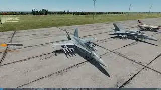 Стрим F-18 полеты парой на сервере 