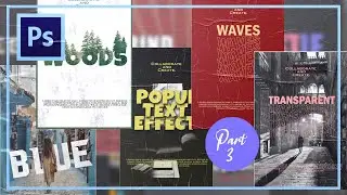 Easy Photoshop Text Effects Tutorials for Beginners (part 3) | Photoshop Tutorials