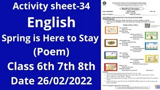 Activity sheet 34 class 6to8(26/2/2022) English/Activity sheet34 class6to8 /worksheet 34/worksheet34