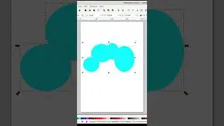 Inkscape: nuvola con crea forme #shorts