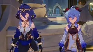 Layla and Ganyu idle animation