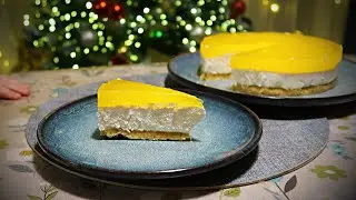 Творожный десерт с апельсиновым желе