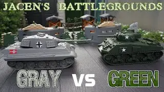 Gray vs Green | Plastic Army Men Nerf Wars