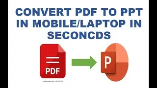 HOW TO CONVERT PDF TO POWERPOINT II PDF KO PPT ME CONVERT KAREN II PDF TO PPT IN HINDI in 2024