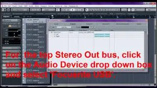 Selecting Audio Interface, Cubase 7.5