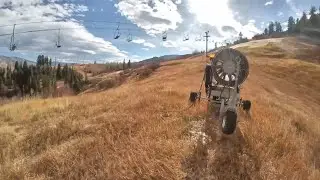 Fall FPV base of our ski jump and softball fields  Insta360 Go