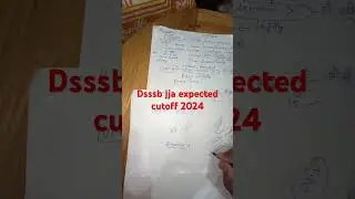 Dsssb jja expected cutoff 2024 