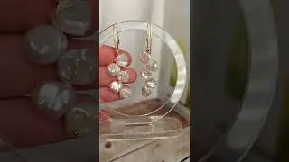 Серьги из натурального жемчуга Кеши, фурнитура ААА класса латунь с позолотой #украшения #серьги