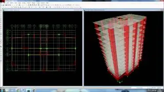 ETABS 13 stories high concrete with shear walls modal analysis