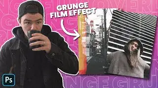 GRUNGE FILM EFFECT TUTORIAL (EASY) | PHOTOSHOP BASICS Super Simple and Effective