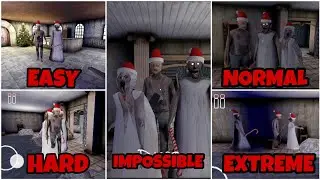 GRANNY 5 - EASY VS NORMAL VS HARD VS EXTREME VS IMPOSSIBLE