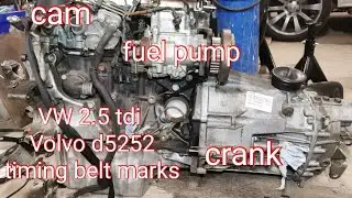 how to....timing marks for VW lt35 Volvo d5252