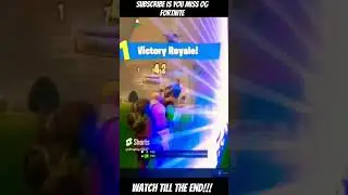 Subscribe if you miss og fortnite