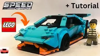 LEGO Lamborghini Huracán STO | Build Tutorial | Speed Champions MOC | Opening Features