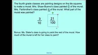 4th Grade 9.6 Add Fractional Parts of 10 and 100