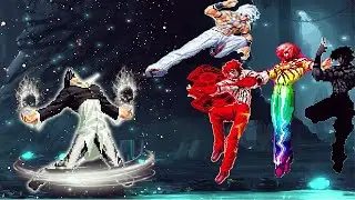 [KOF Mugen] Boss Orochi Iori AR Vs Bosses Orochi Team
