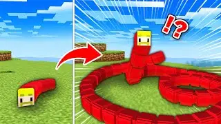 伸びるミミズになってエンドラ討伐【マイクラ】