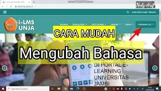 Cara Mengganti Bahasa di E-Learning Unja