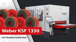 Weber KSF 1350 mit Strukturierbürsten - boeck Werkzeuge im Einsatz