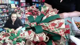 Come learn to make a Cardinal wreath with me!