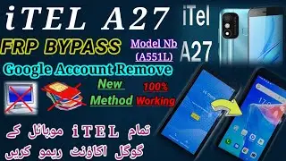 Itel A27 (A551L) Frp Bypass || itel A27 Google Account Remove Without Pc 