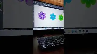Flowers design in  Illustrator graphic design coreldraw graphic design coreldraw tutorial coreldraw