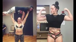lift carry - Young wrestler 22 yo Maria Manic