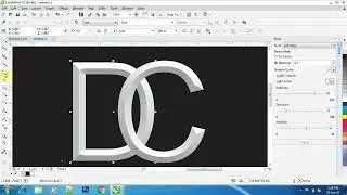 Bevel Text Effect in Core Draw